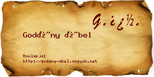 Godány Ábel névjegykártya